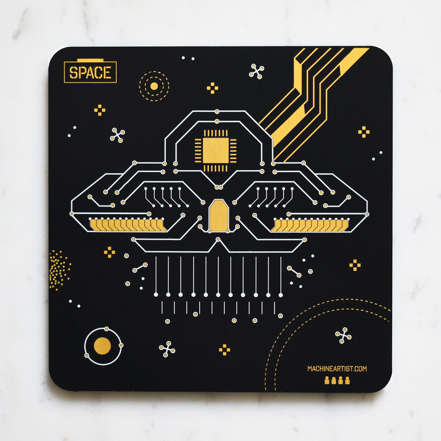 PCB Coasters Space
